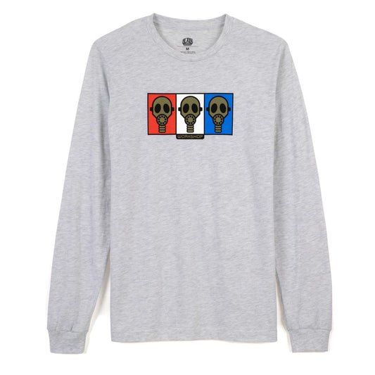Alien Workshop Gas Mask Long Sleeve T-Shirt - Heather Gray